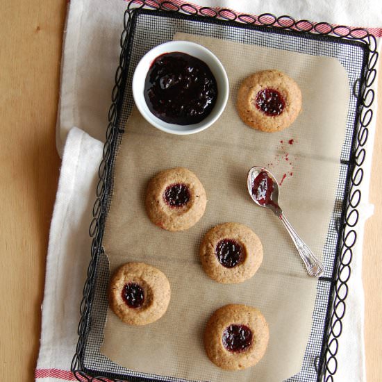 Whole Wheat Thumbprint Cookies - Recipe photo by Technicolor Kitchen