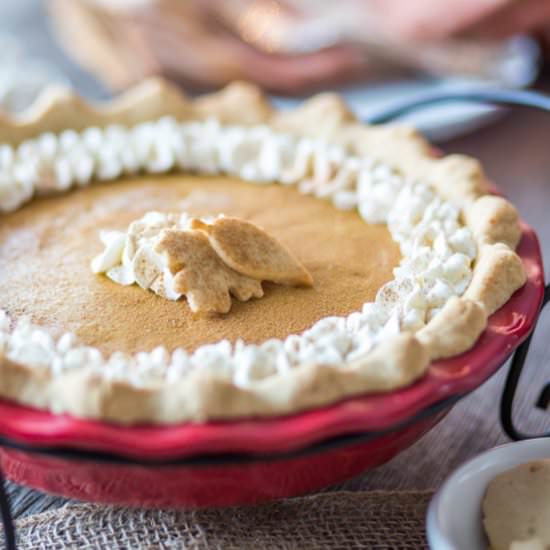 Paleo Pumpkin Chiffon Pie - Recipe photo by PrimalPalate