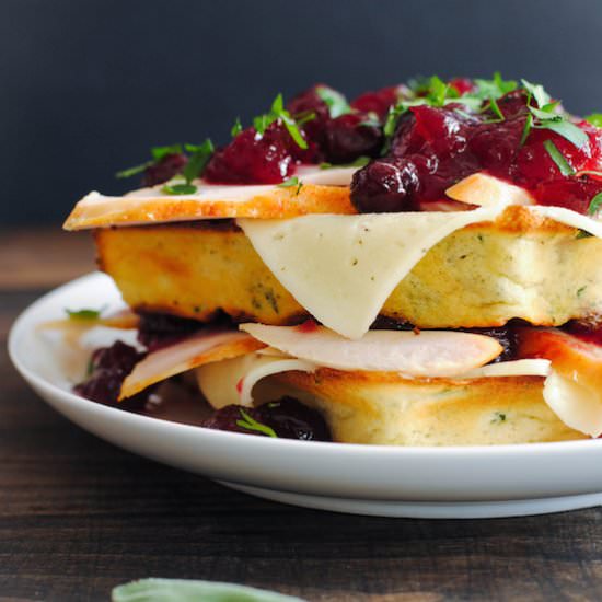 Thanksgiving Leftover Waffles - Recipe photo by foxeslovelemons