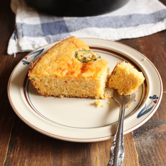 Jalapeno Cheddar Cornbread - Recipe photo by Wild wild whisk