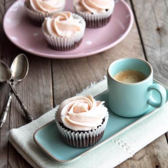 Gluten Free Beet & Choco Cupcakes - Recipe photo by Kooking