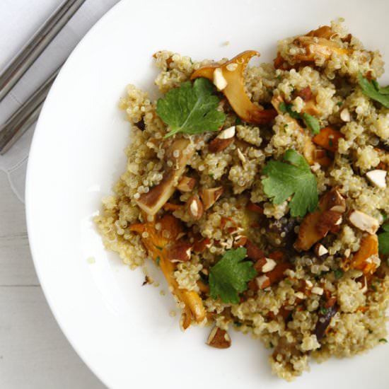 Wild Mushrooms Quinoa - Recipe photo by blanblan