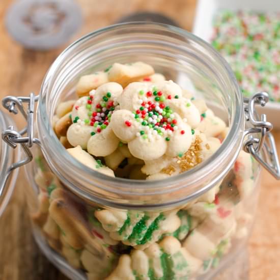Holiday Spritz Cookies - Recipe photo by chicandsugar