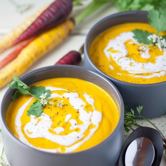 Roasted Carrot Soup - Recipe photo by tassedamour