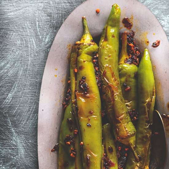 Achari Mirch Fry - Recipe photo by cubesnjuliennes