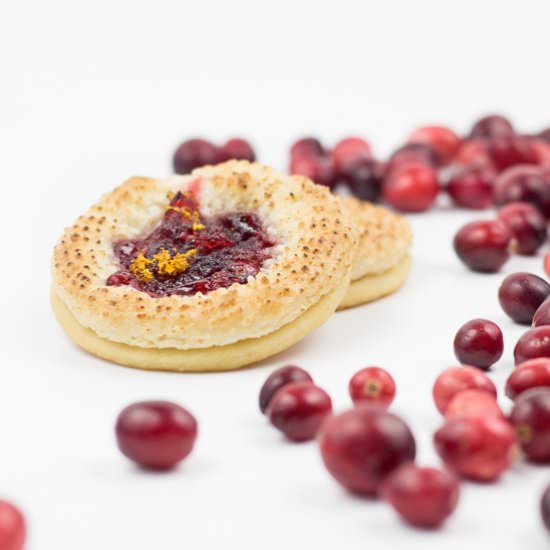 Cranberry Marzipan Cookies - Recipe photo by SouthernFATTY