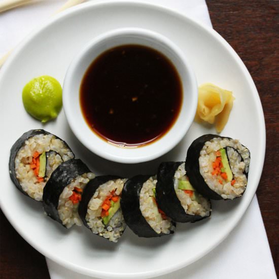 Vegetable Sushi Rolls - Recipe photo by ashleymarieskitchen
