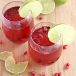 Pomegranate Lime Spritzer - Recipe photo by Purely Katie