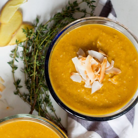 Pumpkin Coconut Curry Soup - Recipe photo by notyourstandard