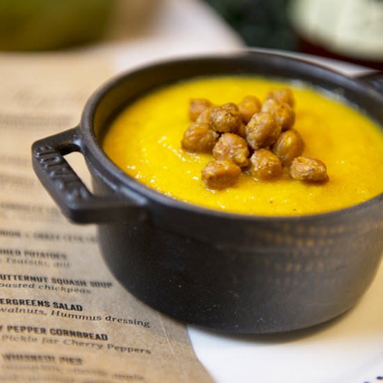 Butternut Squash and Hummus Soup - Recipe photo by CAVA