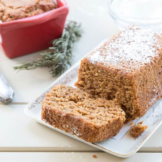 Mini Gingerbread Loaves - Recipe photo by thewacovegan