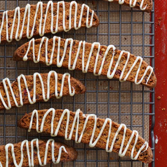 Cranberry Pistachio Biscotti - Recipe photo by littlespicejar