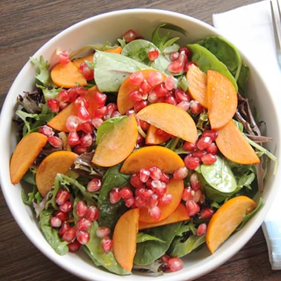 Persimmon Pomegranate Salad - Recipe photo by brunchnbites