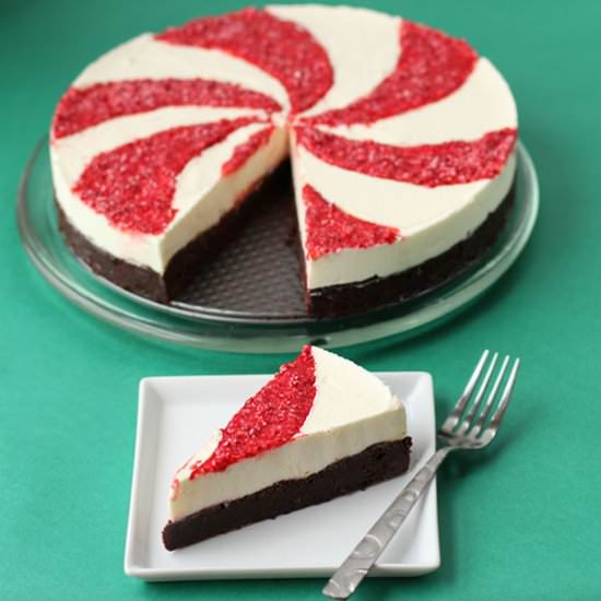 Peppermint Mousse Cake - Recipe photo by Hungry Happenings
