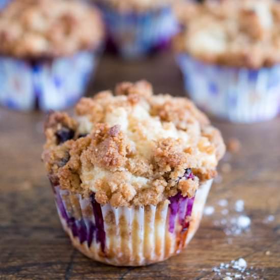 Blueberry Streusel Muffins - Recipe photo by ChefSavvy