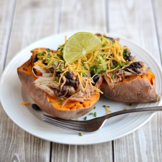 Stuffed Baked Sweet Potato - Recipe photo by apinchofhealthy