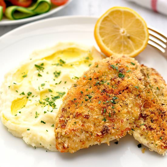 4 ingredient crunchy chicken - Recipe photo by RecipeTin Eats