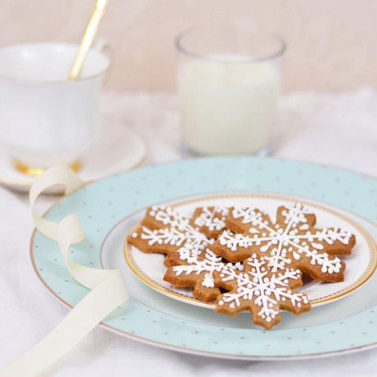 Spiced Snowflake Sugar Cookies - Recipe photo by JuniperCakery