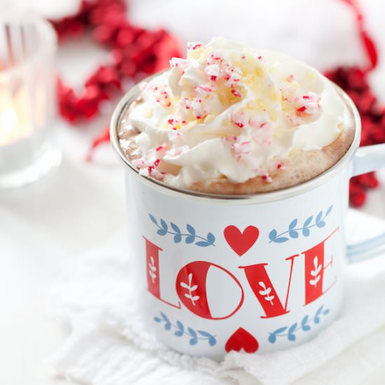 Candy Cane Hot Chocolate - Recipe photo by littlesugarsnaps