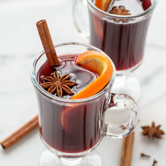 Slow Cooker Mulled Wine - Recipe photo by wellplated