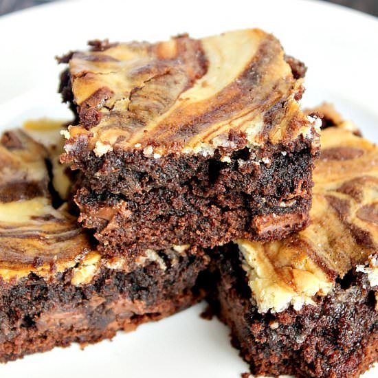 Cream Cheese & Caramel Brownies - Recipe photo by SparklesKathy