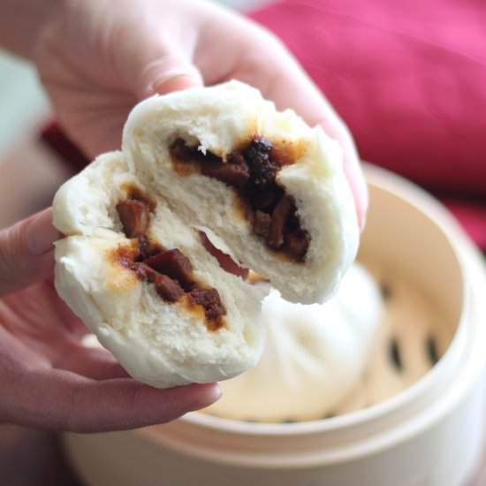 BBQ Pork Steamed Buns - Recipe photo by Boriville