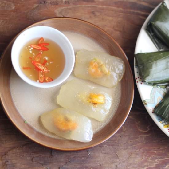 Banh Bot Loc (Vietnamese Dumplings) - Recipe photo by Boriville