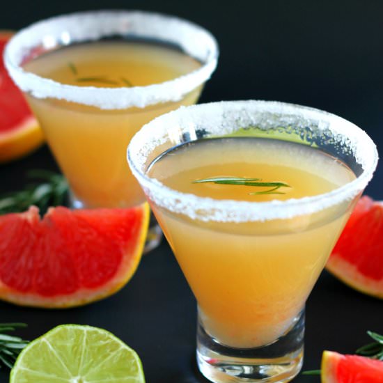 Rosemary Grapefruit Margaritas - Recipe photo by strictlydelicious