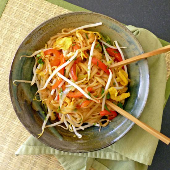 Pad Thai - Recipe photo by Luv My Veggie Table