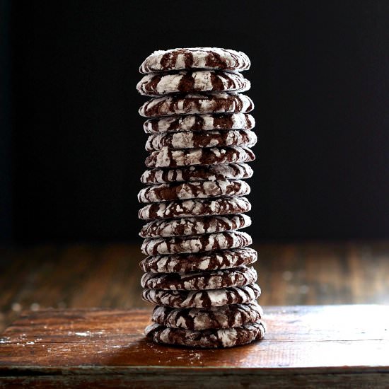 Mexican Chocolate Crinkles - Recipe photo by simply sated