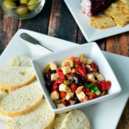 Marinated Roasted Red Pepper Spread - Recipe photo by JenniferinFLX