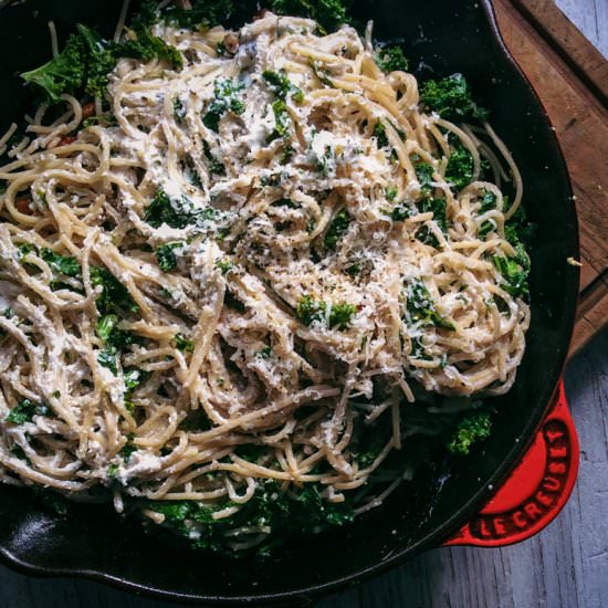 Kale and Ricotta Pasta - Recipe photo by thepvdhjournal