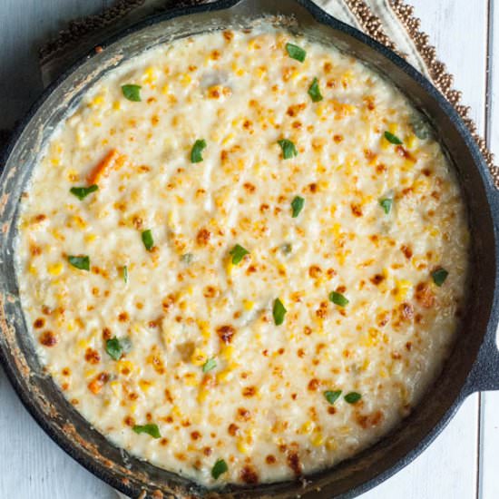 Creamy White Cheddar Baked Corn - Recipe photo by prettylittleapron