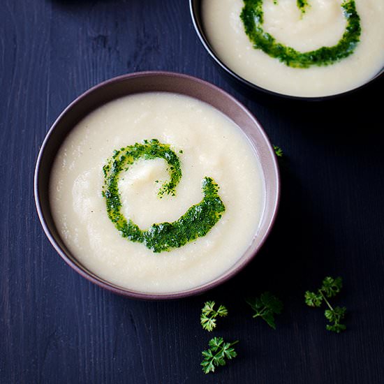 Soup with Celery Root - Recipe photo by Green Cookies