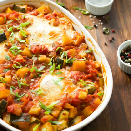 Veggies with Baked Eggs - Recipe photo by PrimaveraKitchen