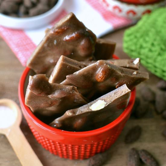 Cocoa Almond Brittle - Recipe photo by lemontreedwelling