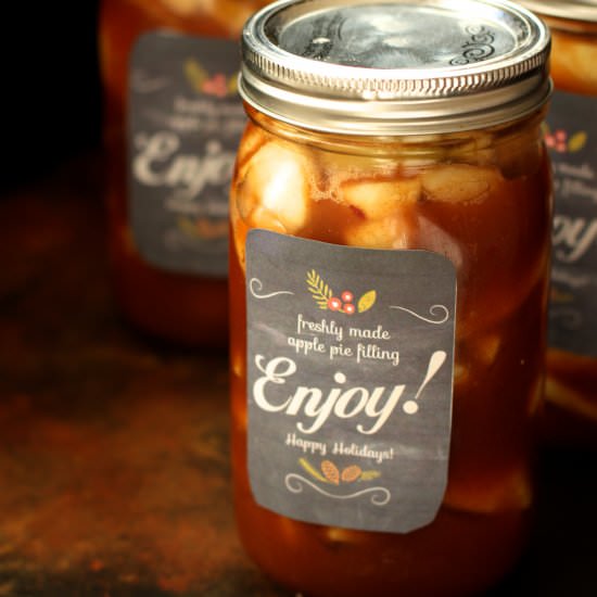 Apple Pie Filling Gifts - Recipe photo by theseasidebaker