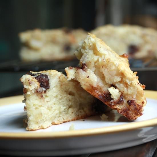 Roasted Pear and Chocolate Scones - Recipe photo by The Desserted Girl