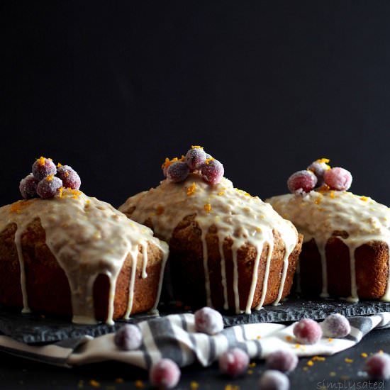 Orange-Glazed Cranberry Bread - Recipe photo by simply sated