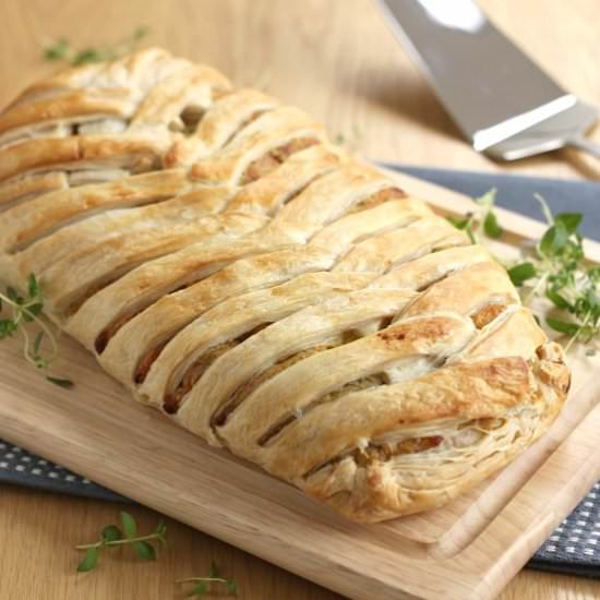 Cheese and onion plait - Recipe photo by Becca @ Easy Cheesy Vegetarian