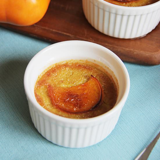 Persimmon Creme Brulee - Recipe photo by brunchnbites