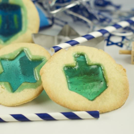 Hanukkah Stained Glass Cookies - Recipe photo by tiffanybendayan