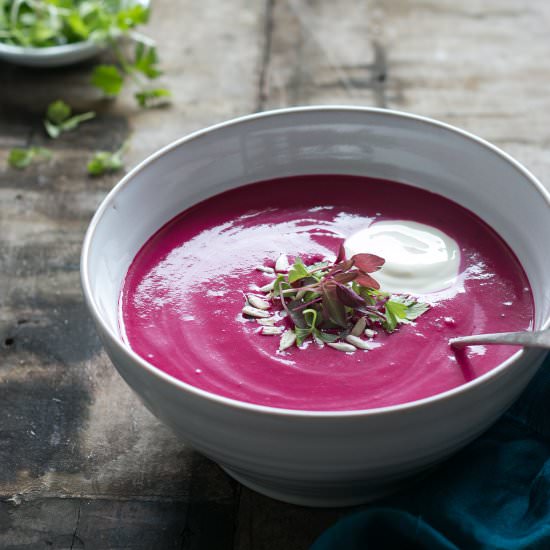 Beetroot Soup - Recipe photo by theluminouskitchen