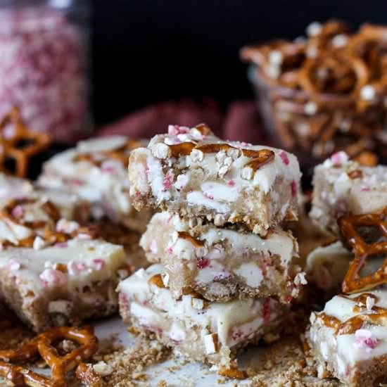 Peppermint White Chocolate Bars - Recipe photo by bakerita