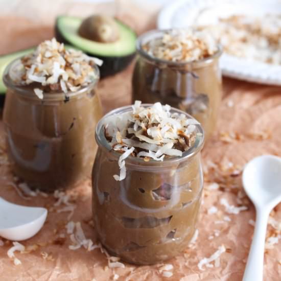 Chocolate Coconut Avocado Pudding - Recipe photo by biancagarcia