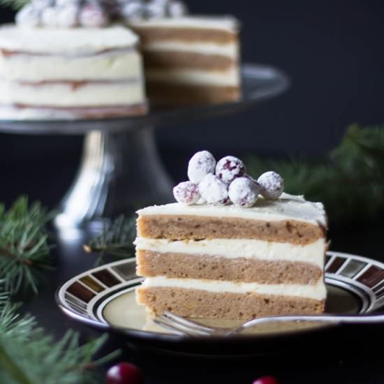 Gingerbread Cake with Cream Cheese - Recipe photo by KitchenHighlights