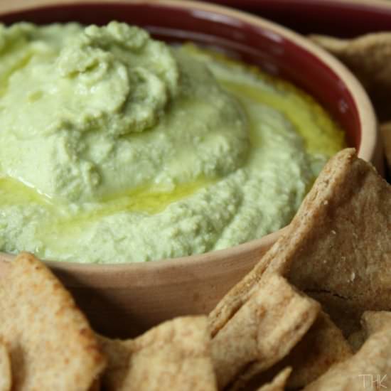 Edamame Hummus - Recipe photo by Two Healthy Kitchens