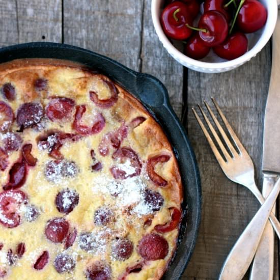 Gluten-Free Cherry Clafoutis - Recipe photo by felicialim