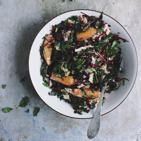 Winter Chopped Kale Salad - Recipe photo by withfoodandlove