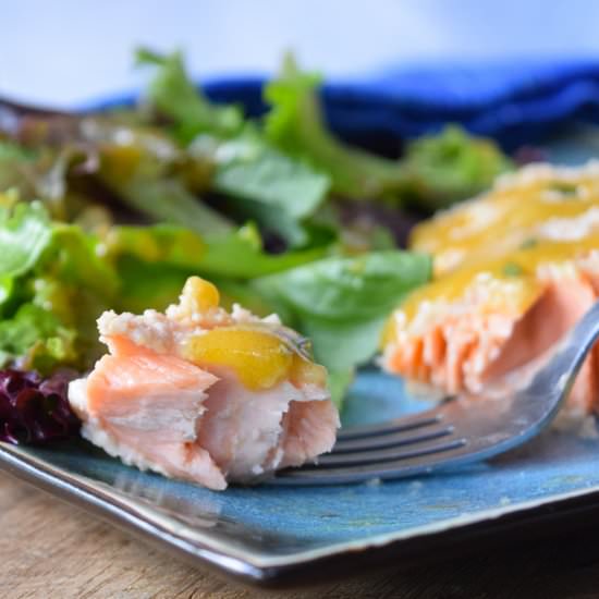 Crusted Salmon with Mustard Sauce - Recipe photo by Great Food and Lifestyle